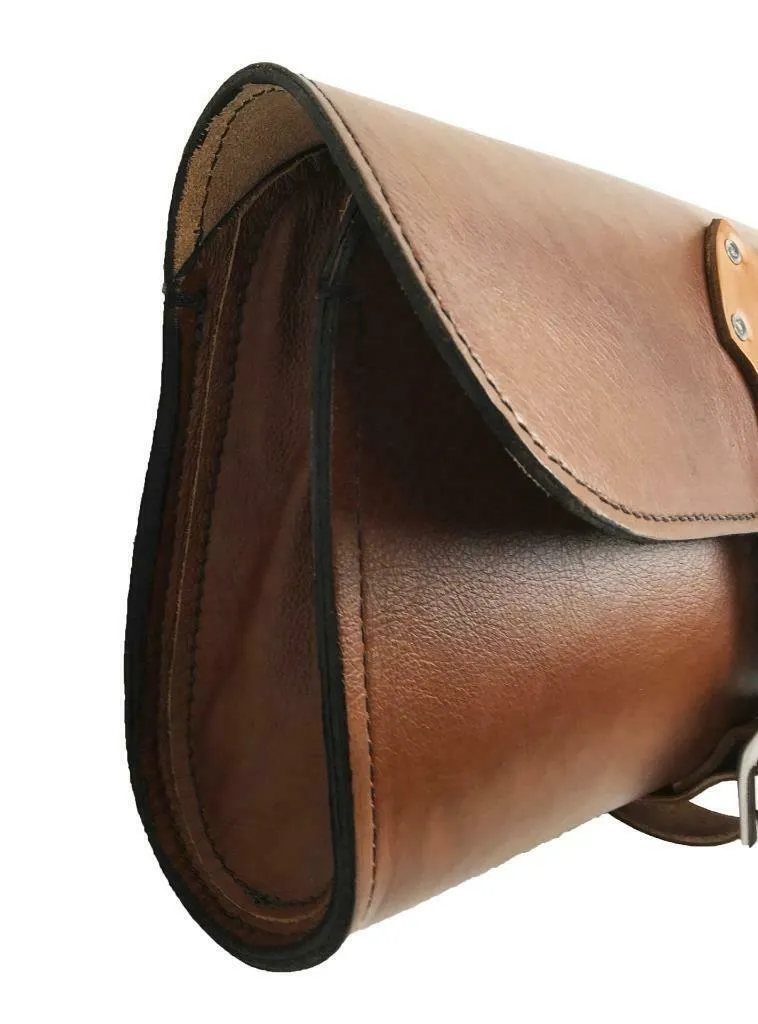2015-2023 Indian Scout Bobber Swing Arm Saddle Bag  Desert Tan Leather Seat MRC