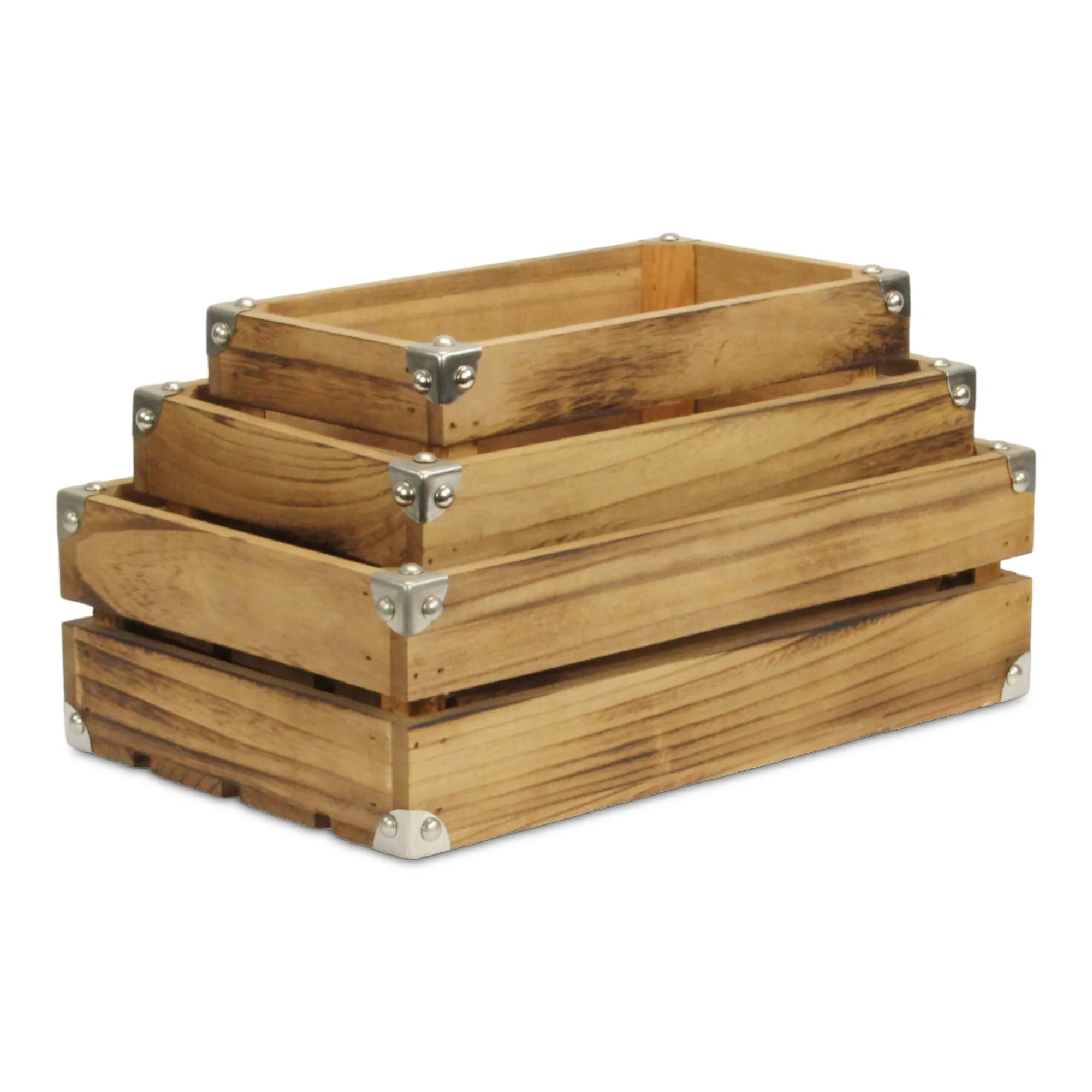 4832A-3 - Rustic Farmstead Rectangular Crates