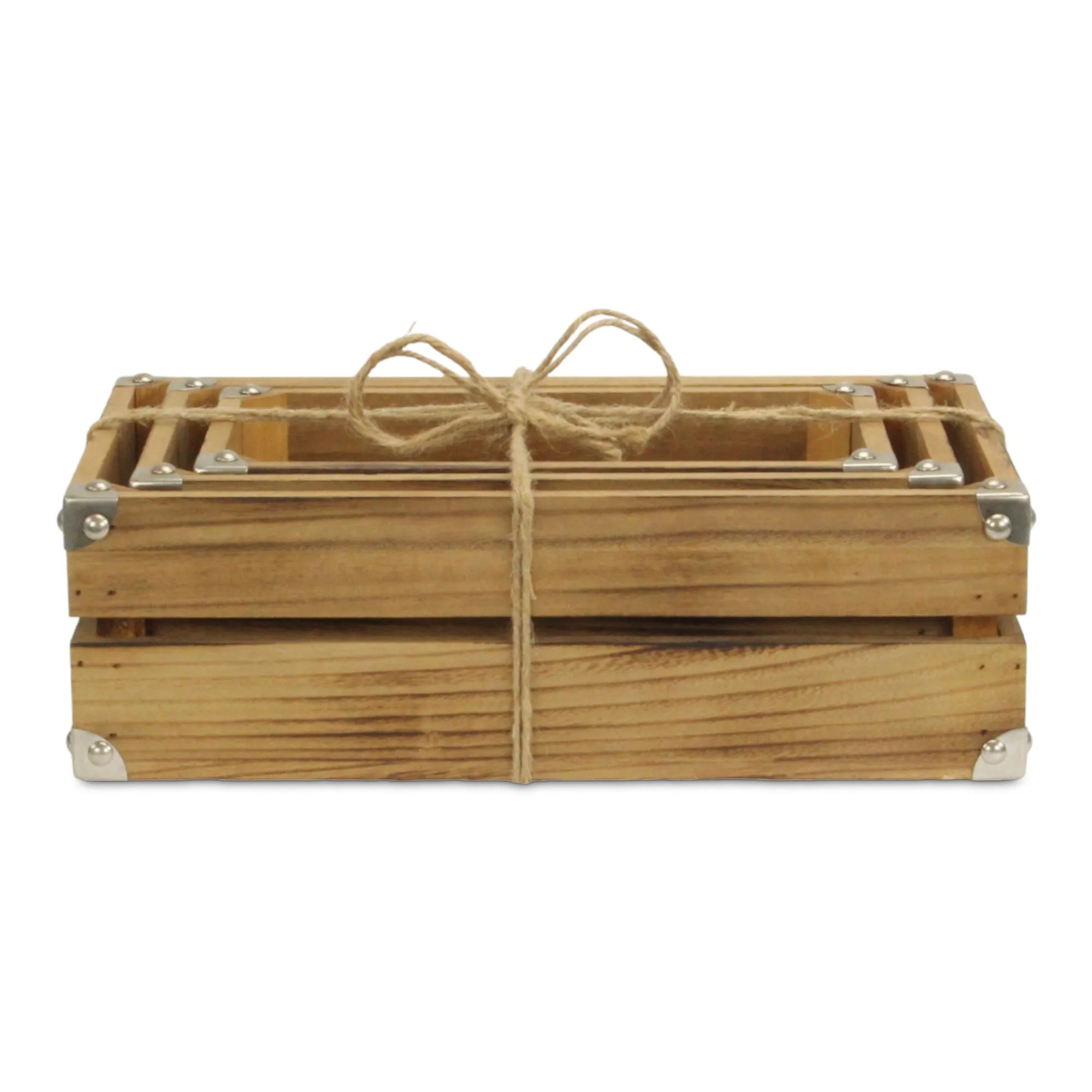 4832A-3 - Rustic Farmstead Rectangular Crates