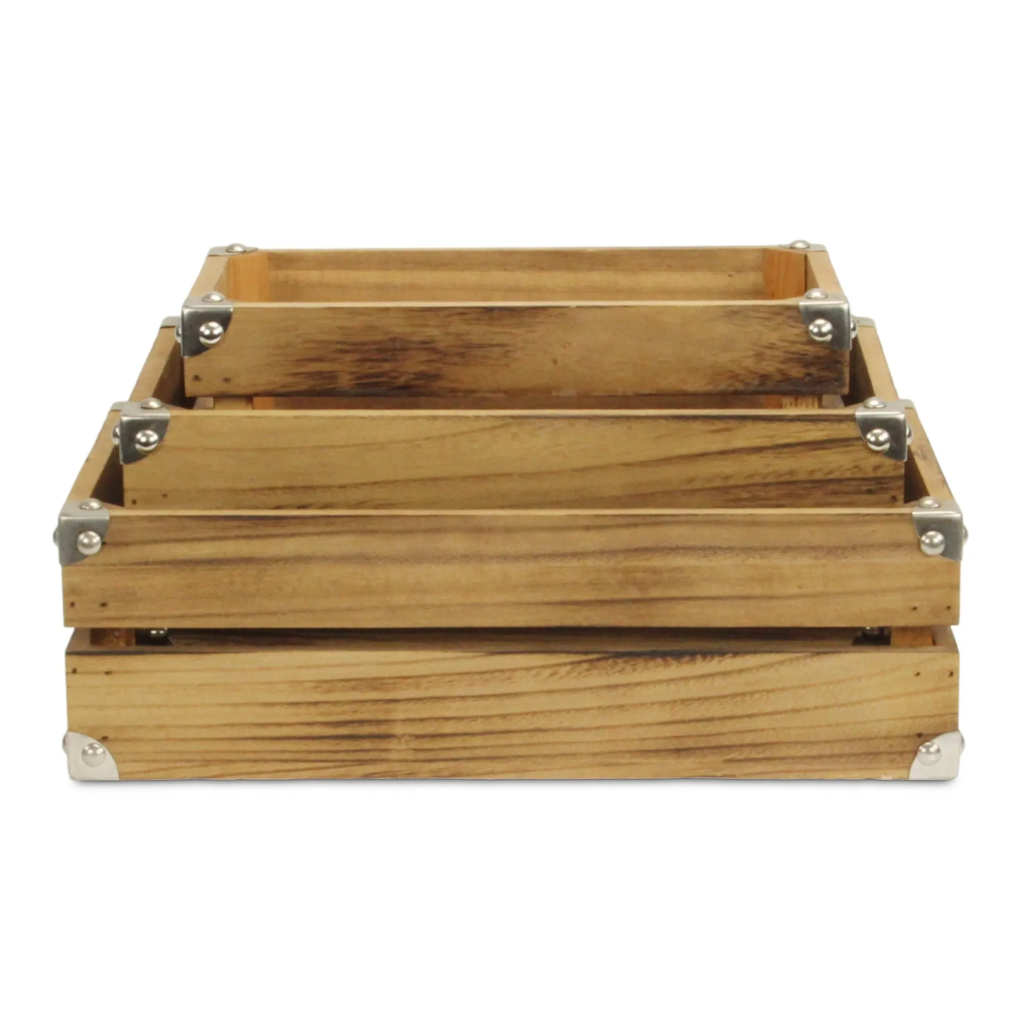 4832A-3 - Rustic Farmstead Rectangular Crates