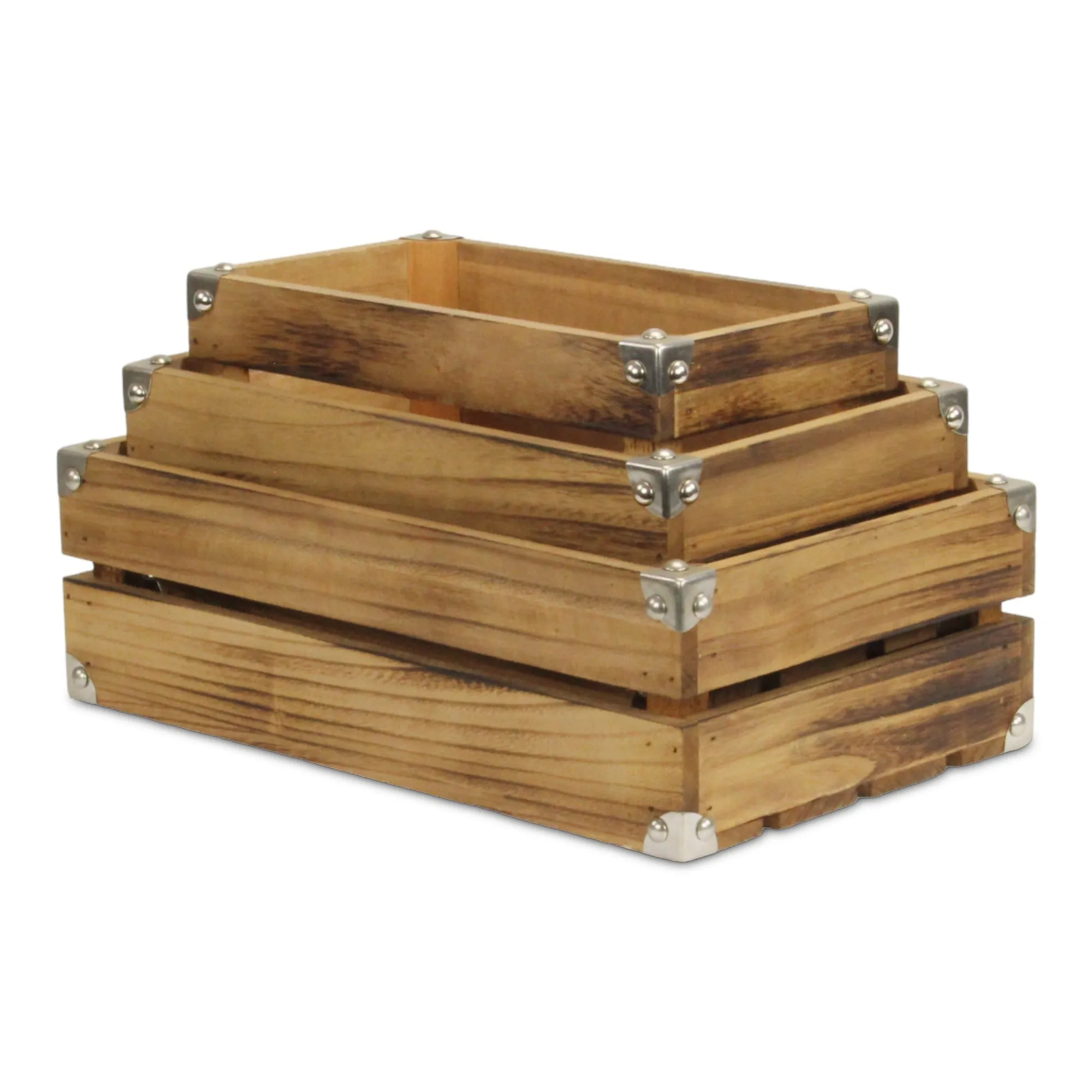 4832A-3 - Rustic Farmstead Rectangular Crates