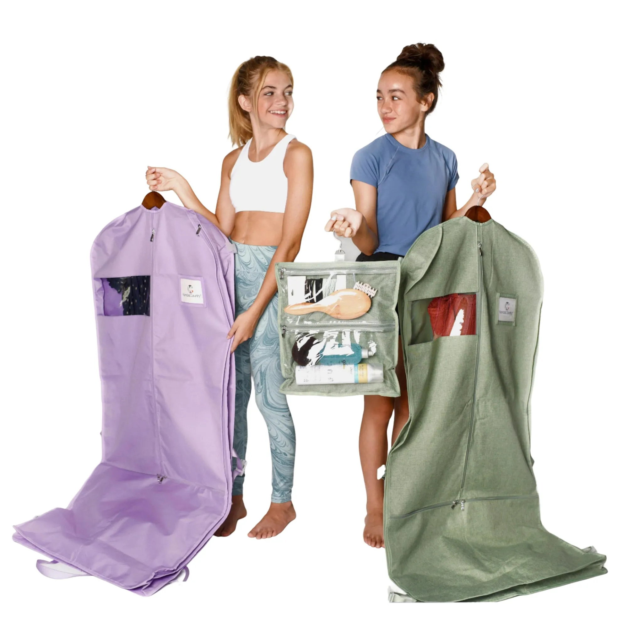 52" Waterproof Garment Bag with Accessory Bag - Lilac Purple