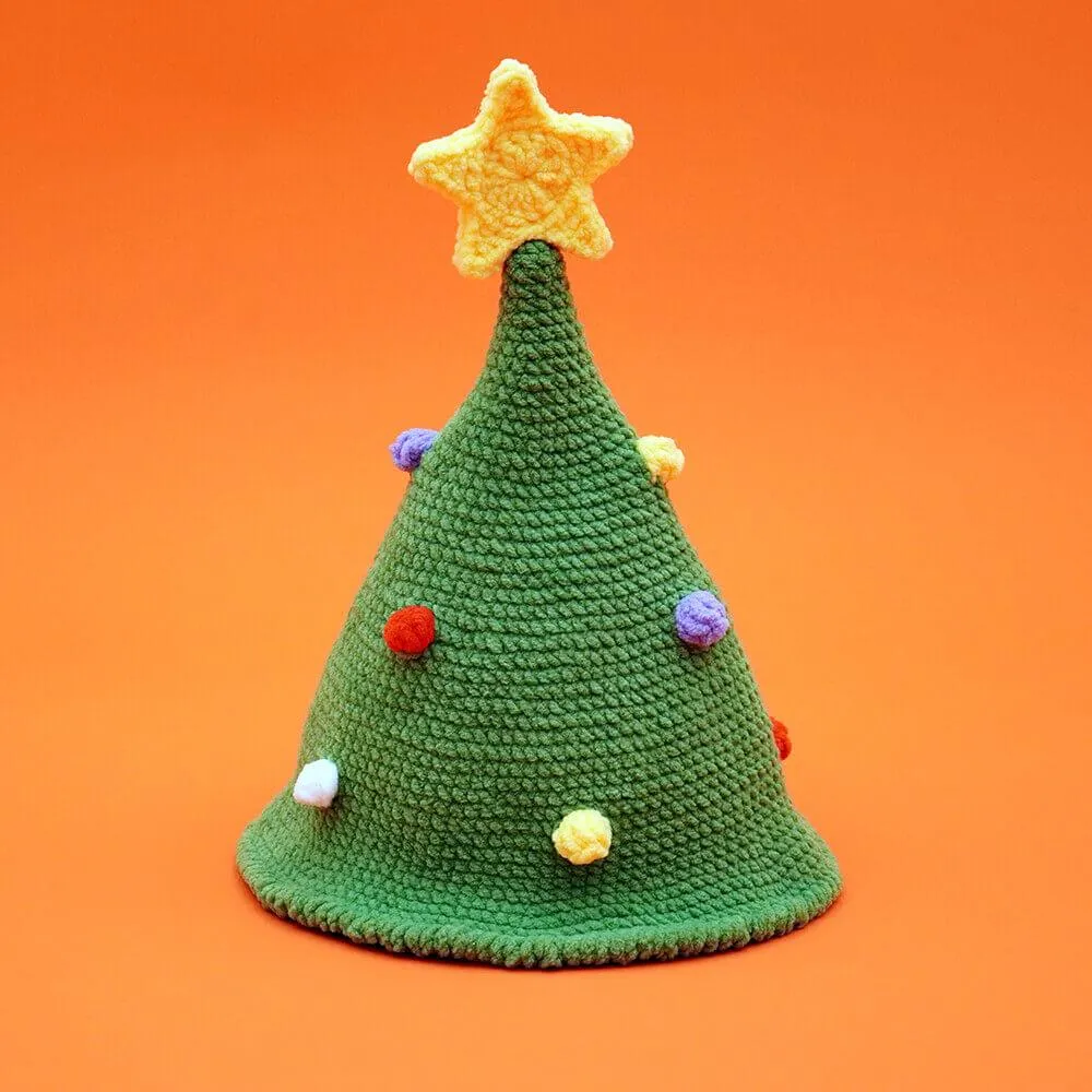 A Cute Amigurumi Christmas Hat Crochet Kit
