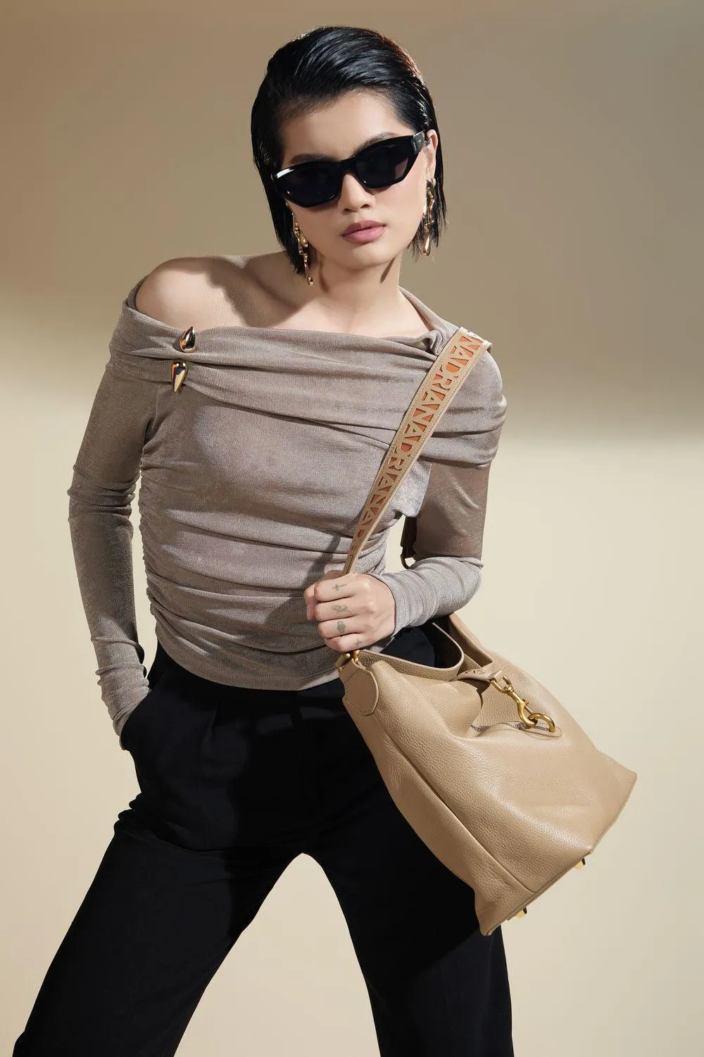 Addisyn Cowhide Leather Bag