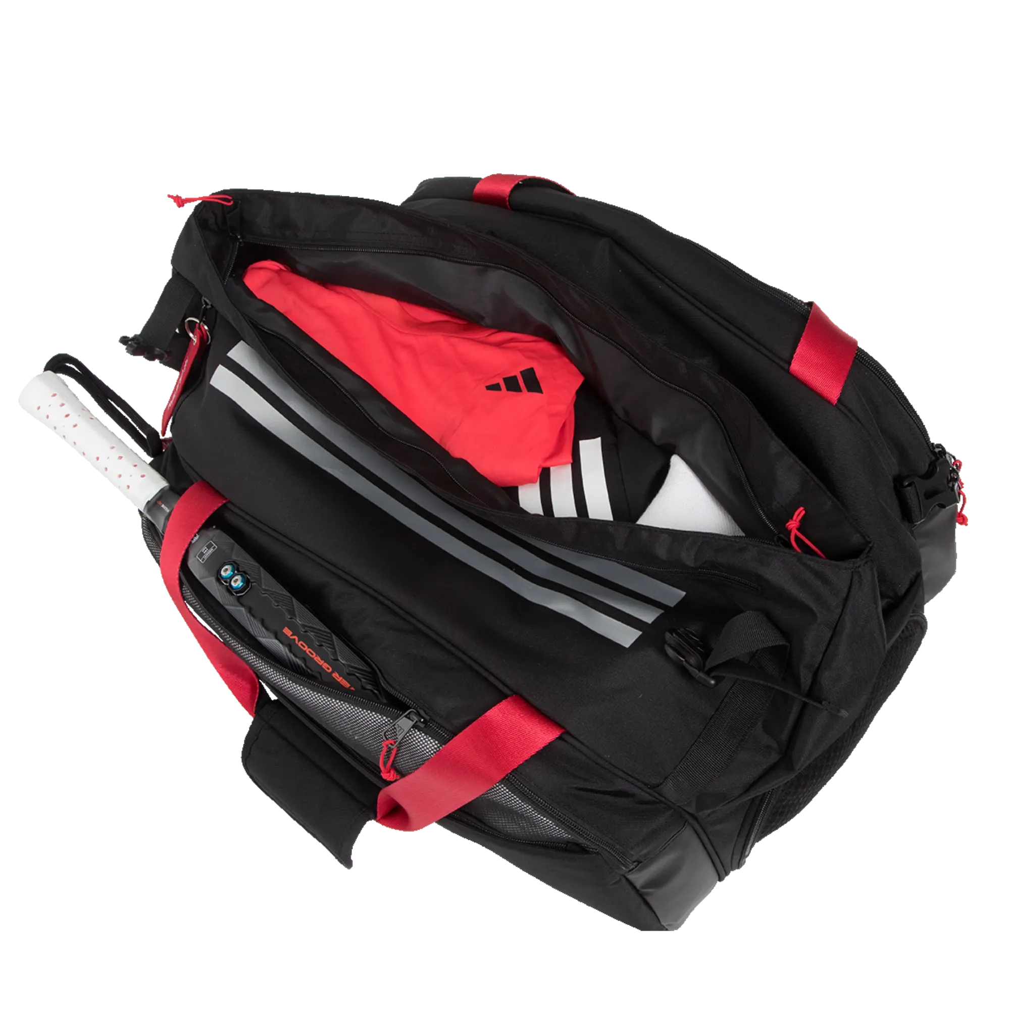 Adidas MULTIGAME BLACK/RED Racket Bag 3.4