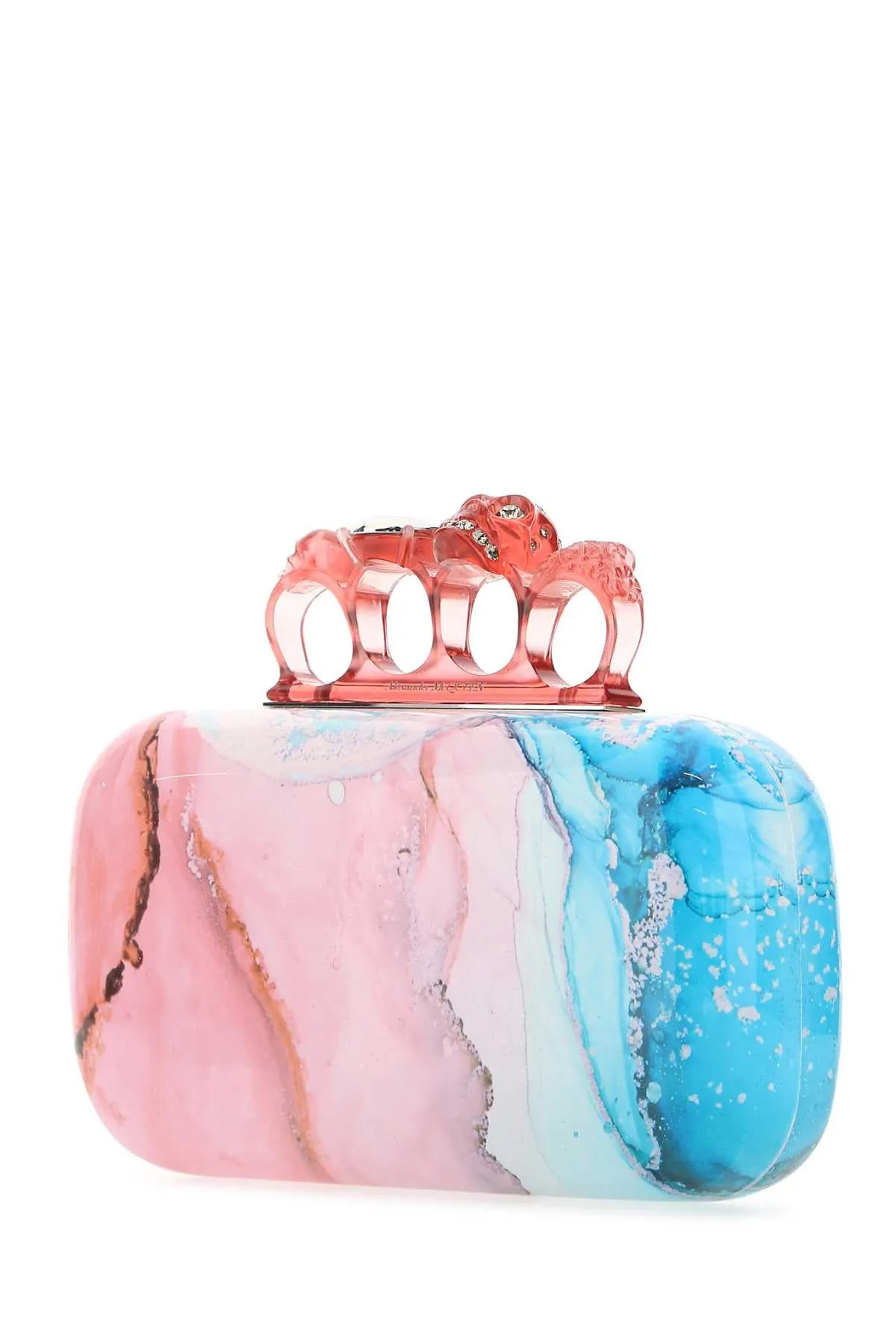 Alexander McQueen Skull Studded Clutch Bag