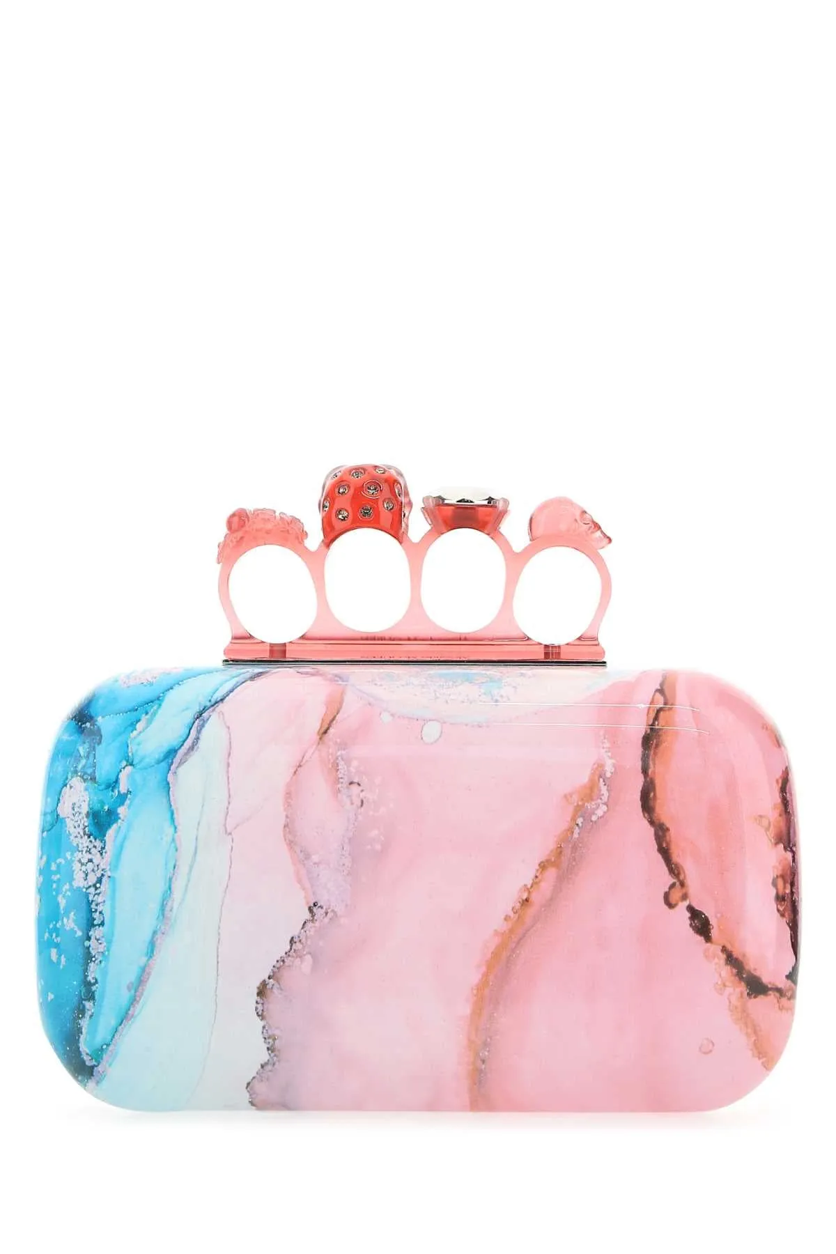 Alexander McQueen Skull Studded Clutch Bag