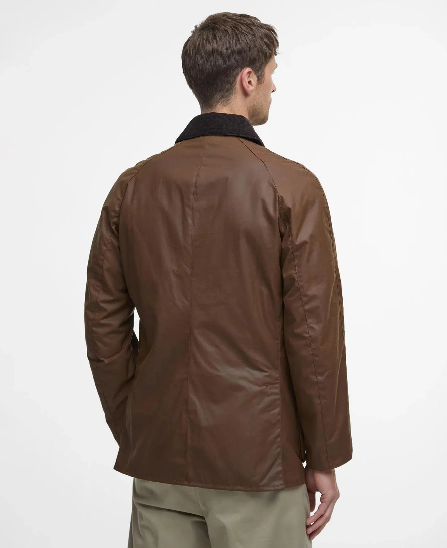 Ashby Wax Jacket in Bark by Barbour