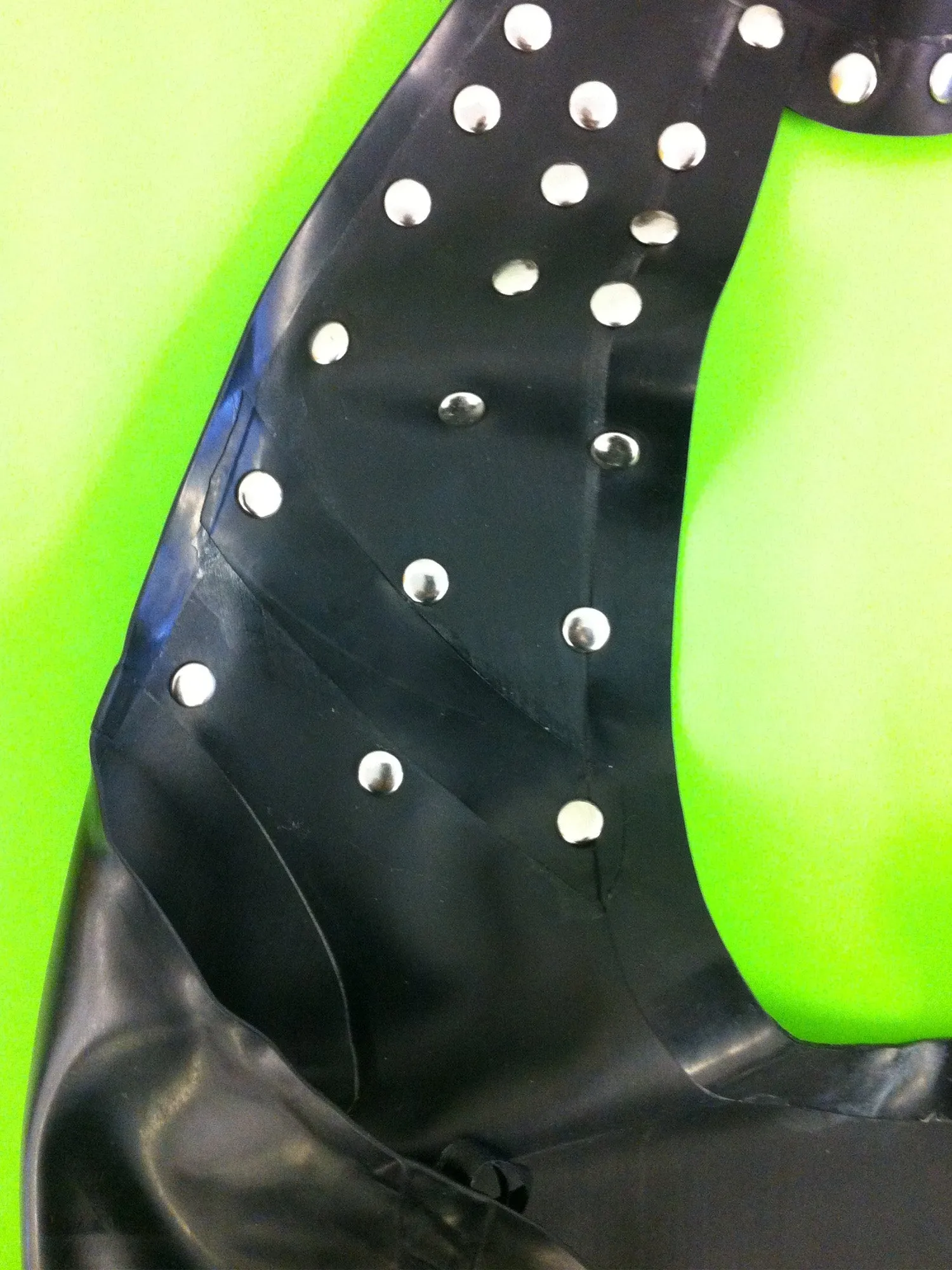 Astral Studded Keyhole Latex Dress Large