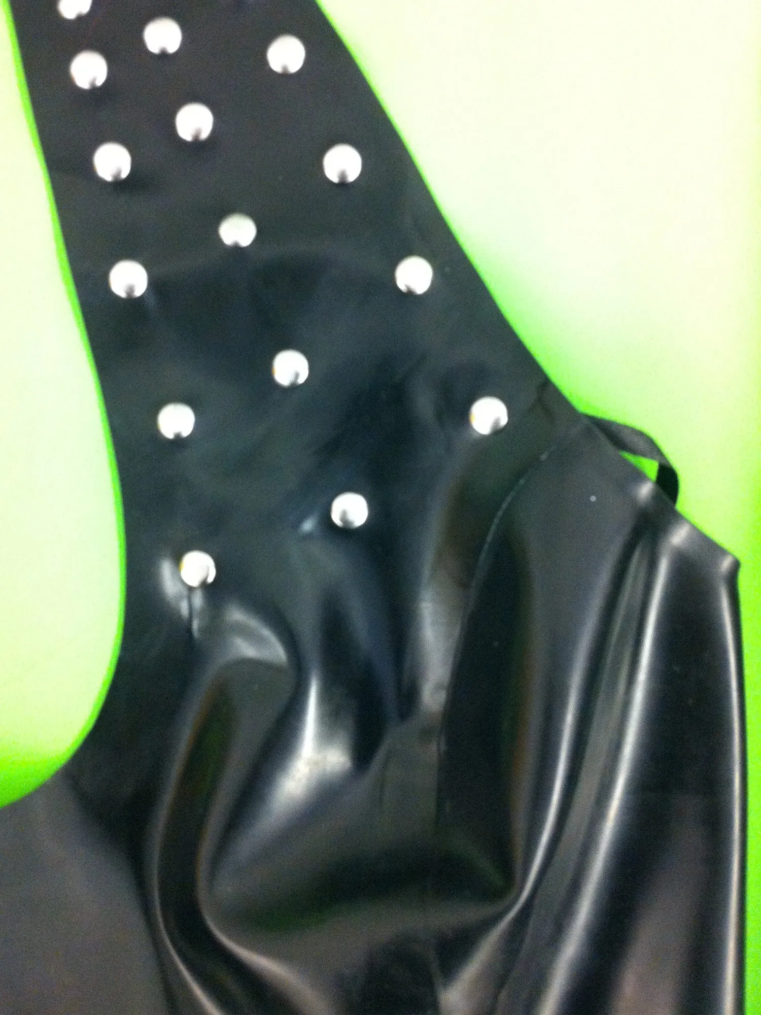 Astral Studded Keyhole Latex Dress Large