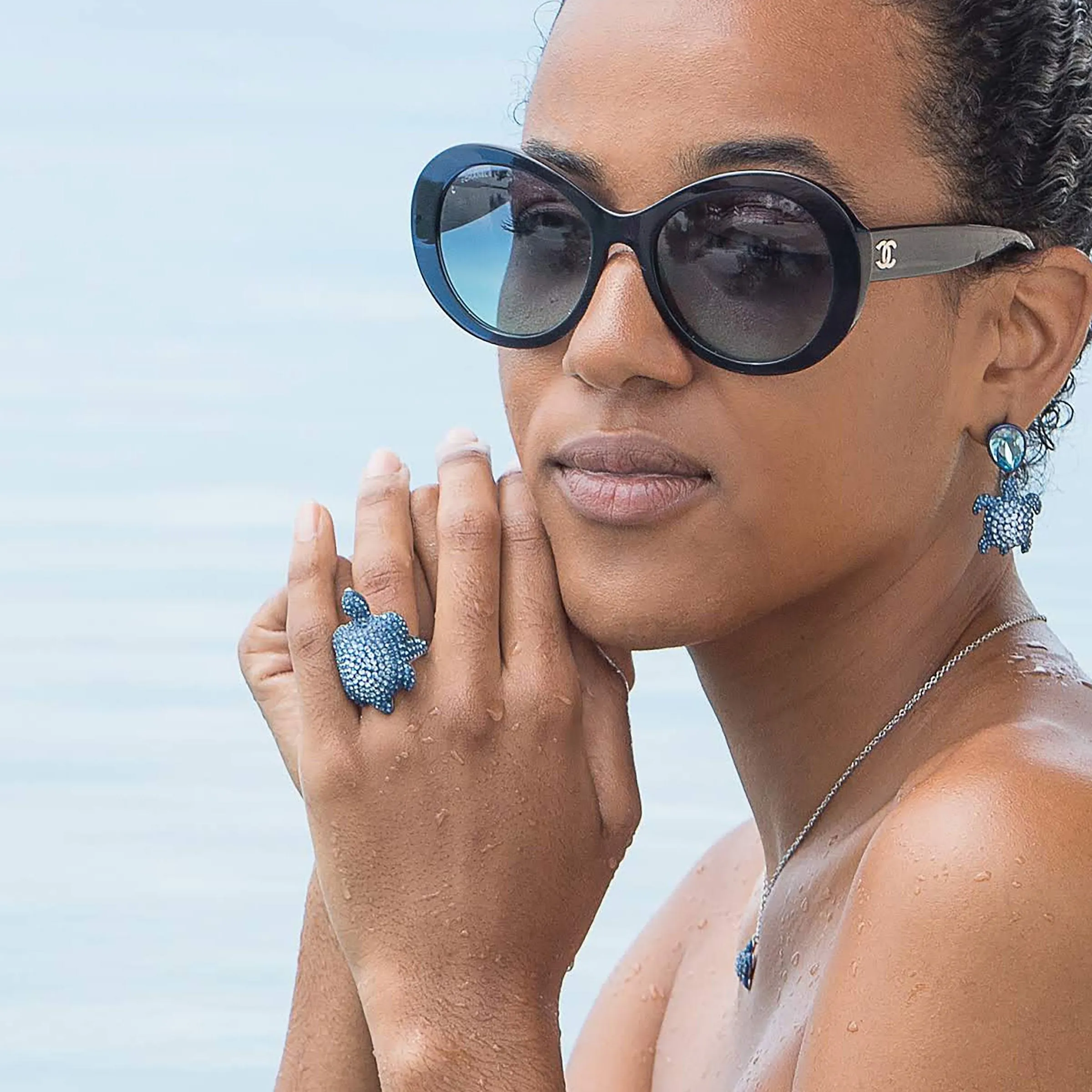 Atelier Swarovski Cocktail Ring LARGE TURTLE