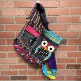 Bag - Shoulder Hobo - Owl Side