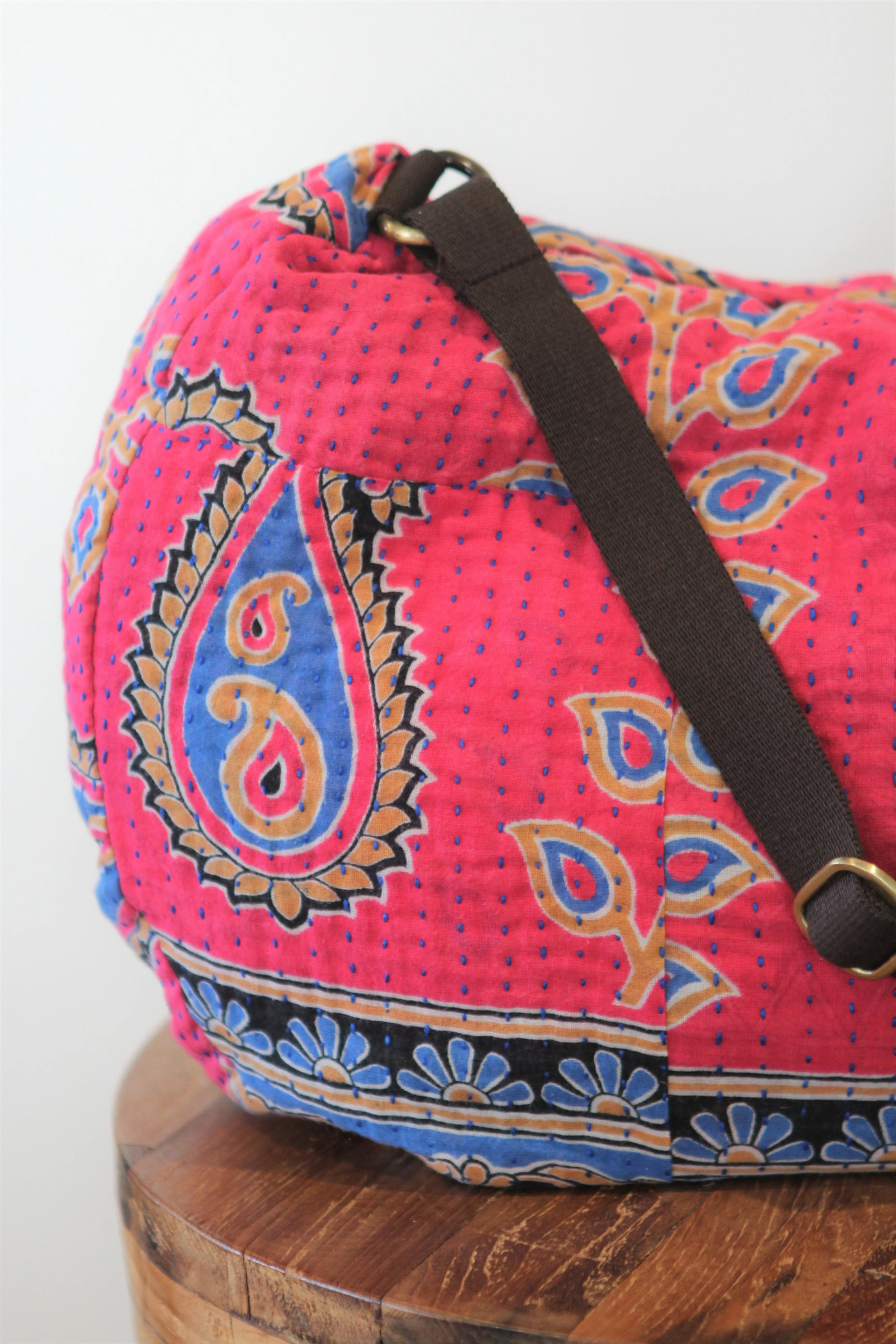 Bharati Boho Bag - Pink Paisley