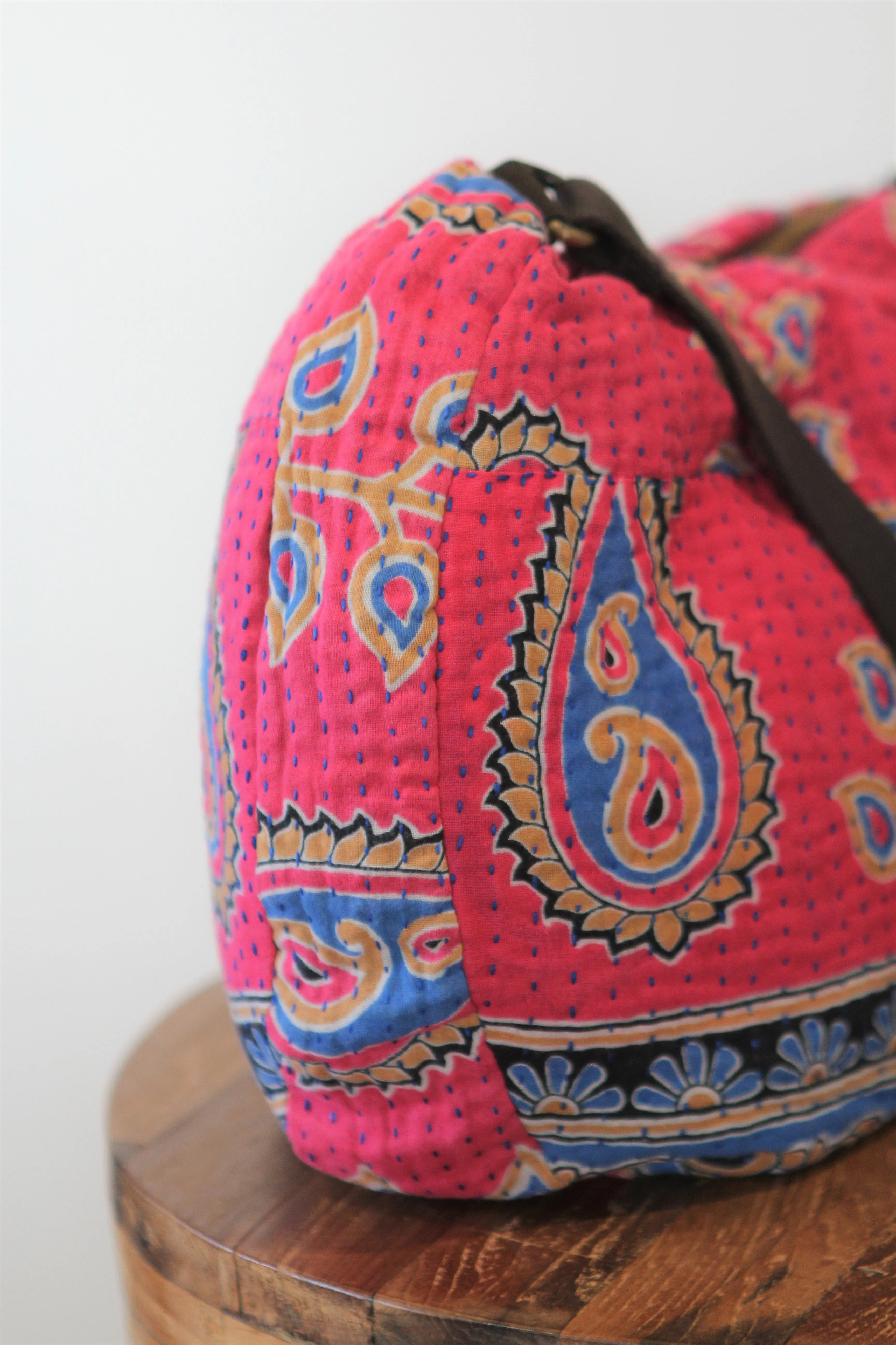 Bharati Boho Bag - Pink Paisley
