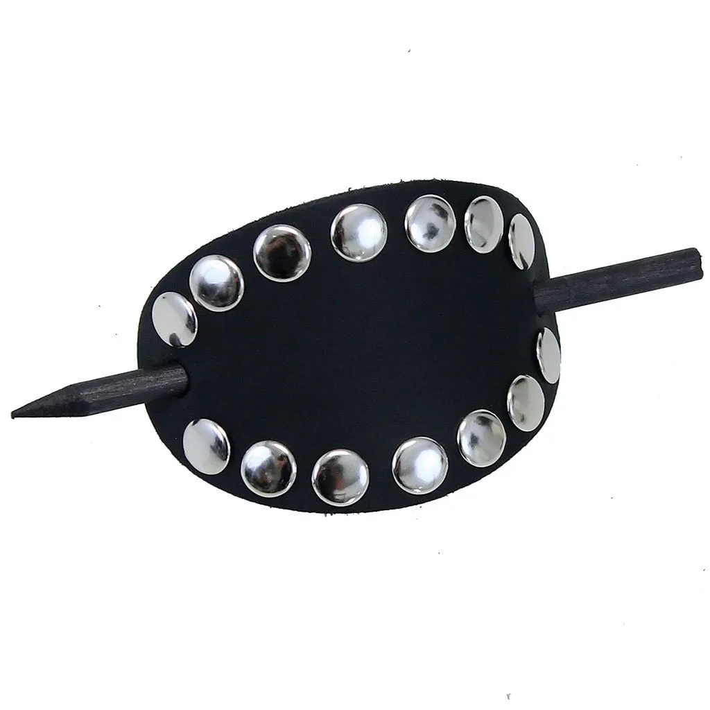 Black Studded Stick Barrette #AH101SK ()