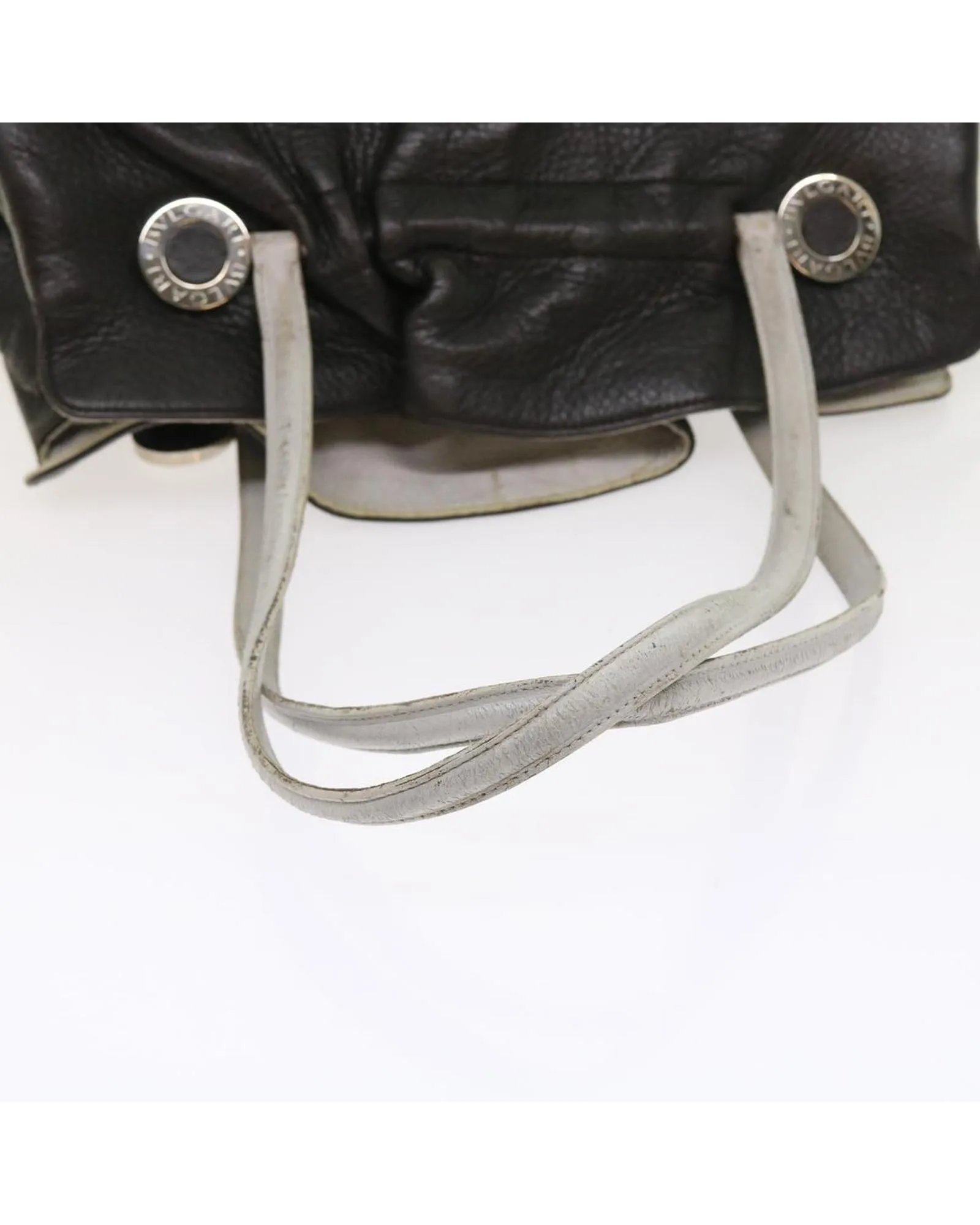 BVLGARI Brown Leather Shoulder Bag
