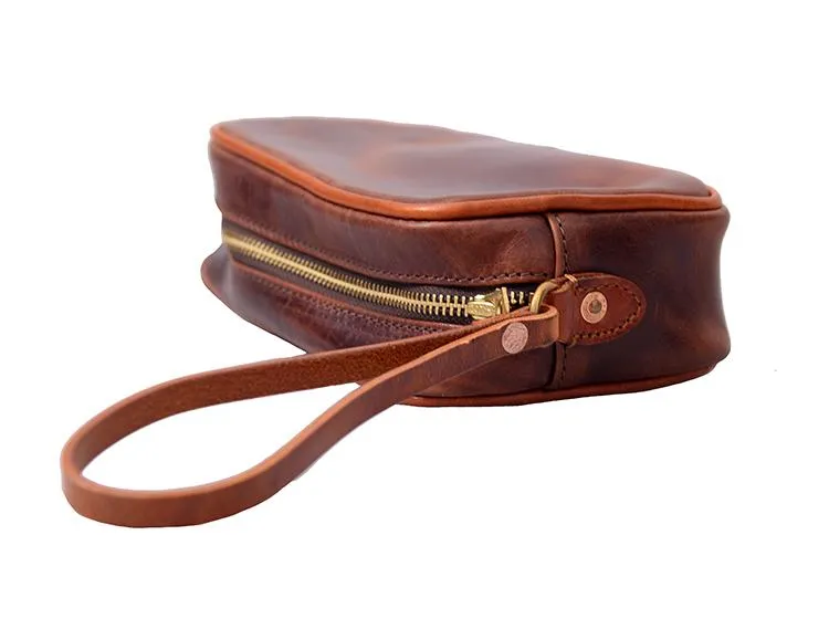 Coffee Cool Leather Mens Long Wallets Large Zipper Wallets Black Wristlet Clutch Vintage Clutch Purse For Men