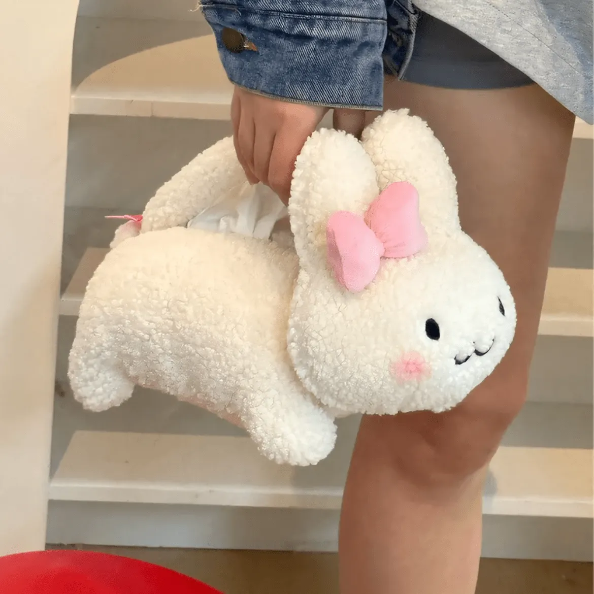 Cute Rabbit Holder Tissue Bag