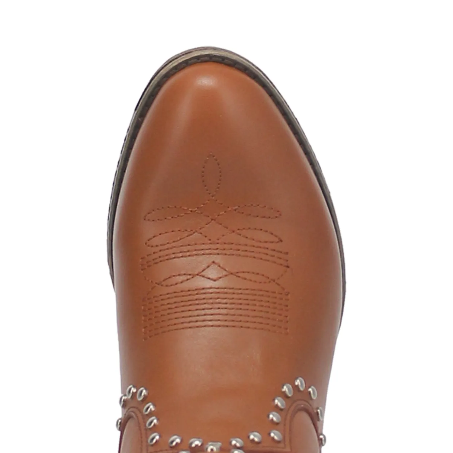 DESTRY LEATHER STUDDED BOOTIE
