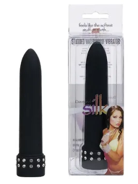 Diamond Silk 5" Vibrator - Black