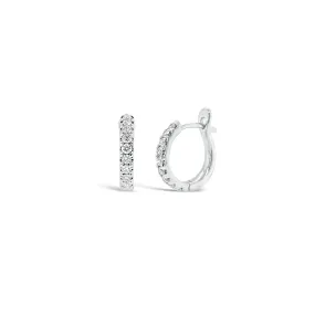 Diamond Small Classic Huggie Earrings