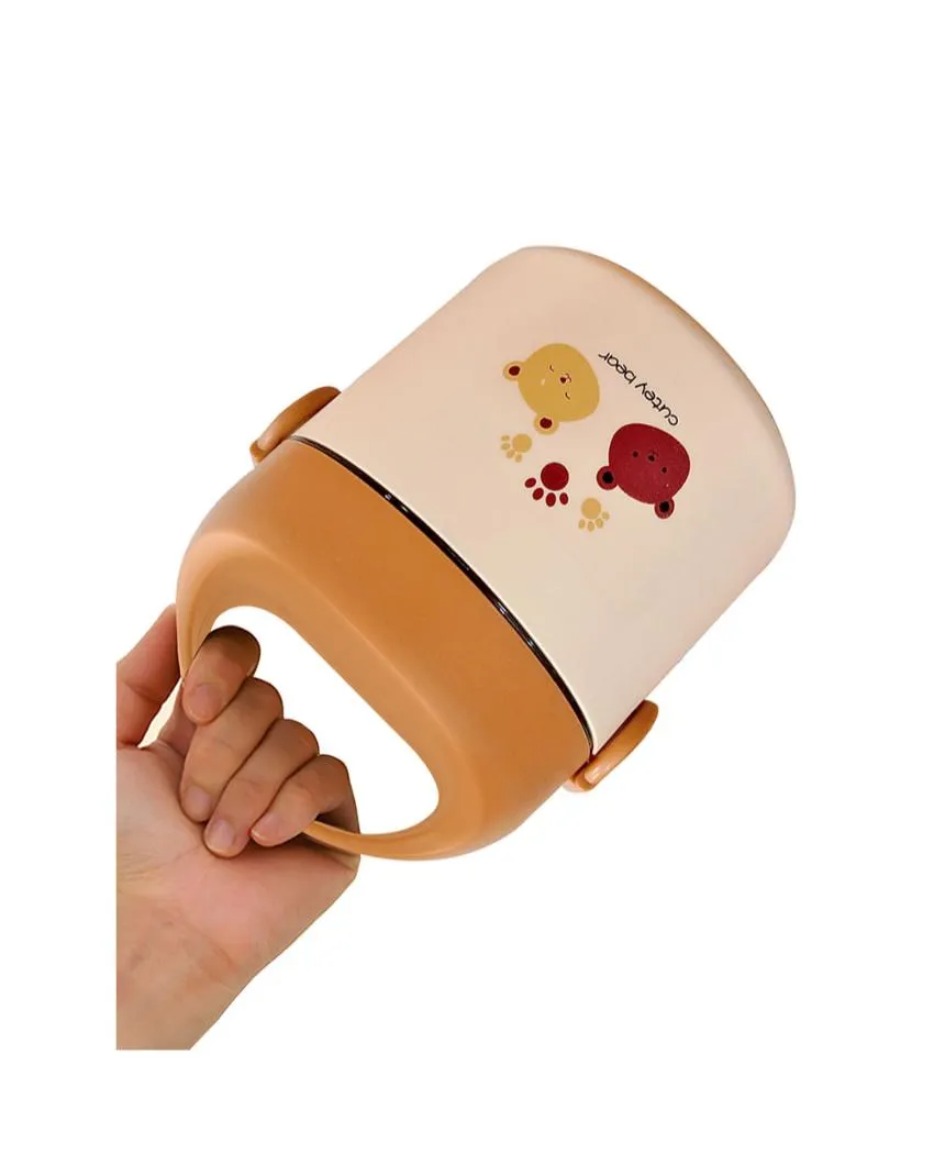 Durable Stainless Steel Vertical Kids Lunch Box with Insulated Bag