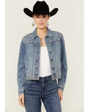 Embellished Denim Trucker Jacket