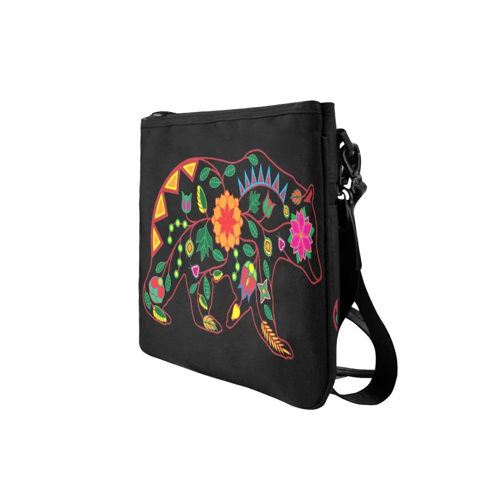 Floral Bear Slim Clutch Bag