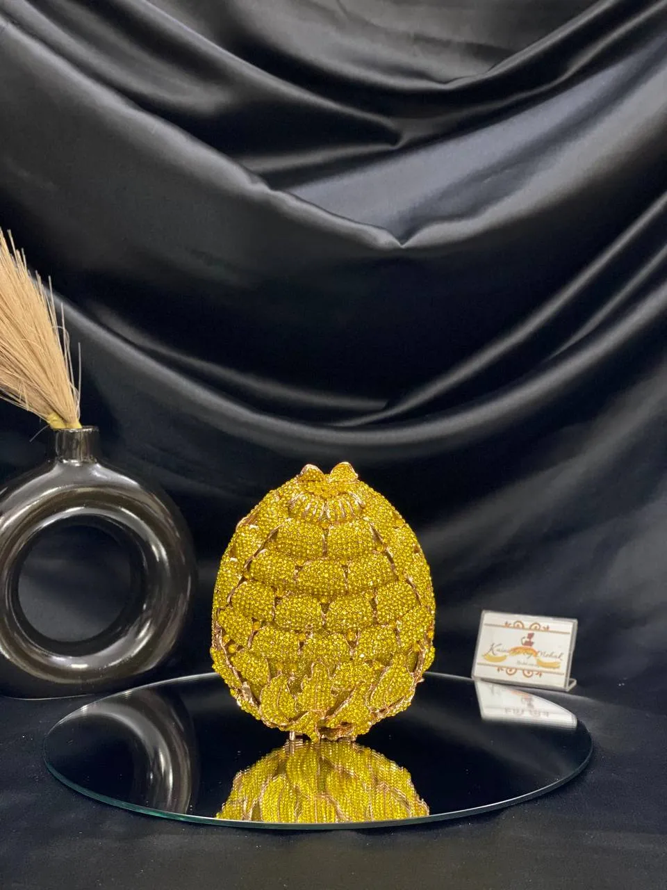 Flower Bud Crystal Clutch