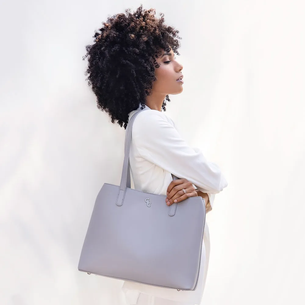 Galway Crystal Fashion Large Tote Bag - Grey