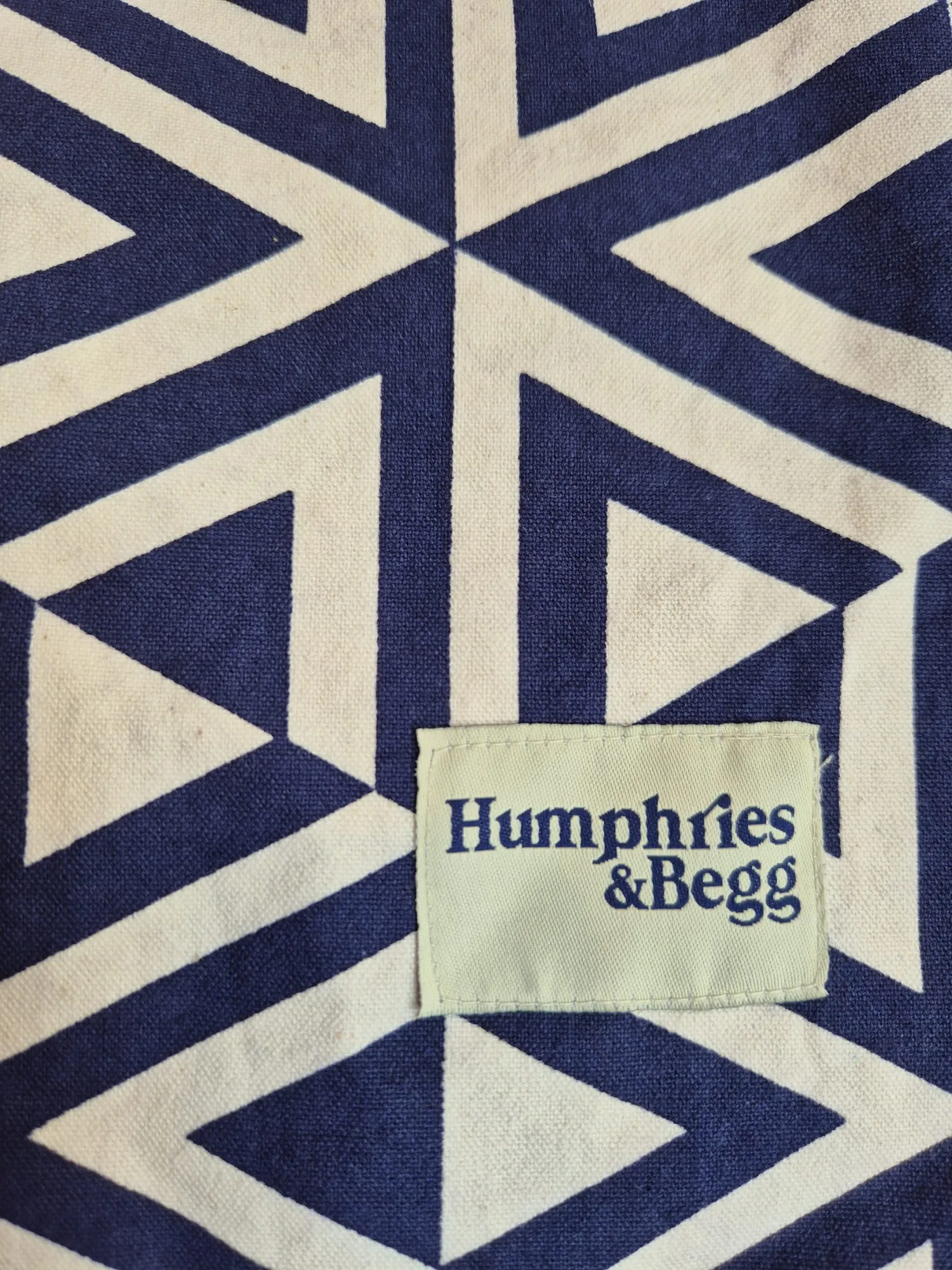 Giant Tote Bag in 'Navy Honeycomb'