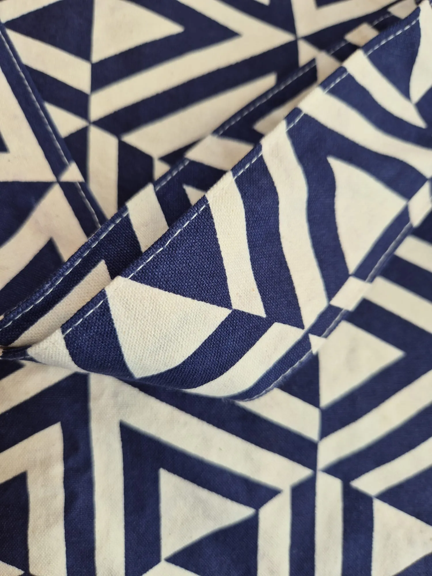 Giant Tote Bag in 'Navy Honeycomb'
