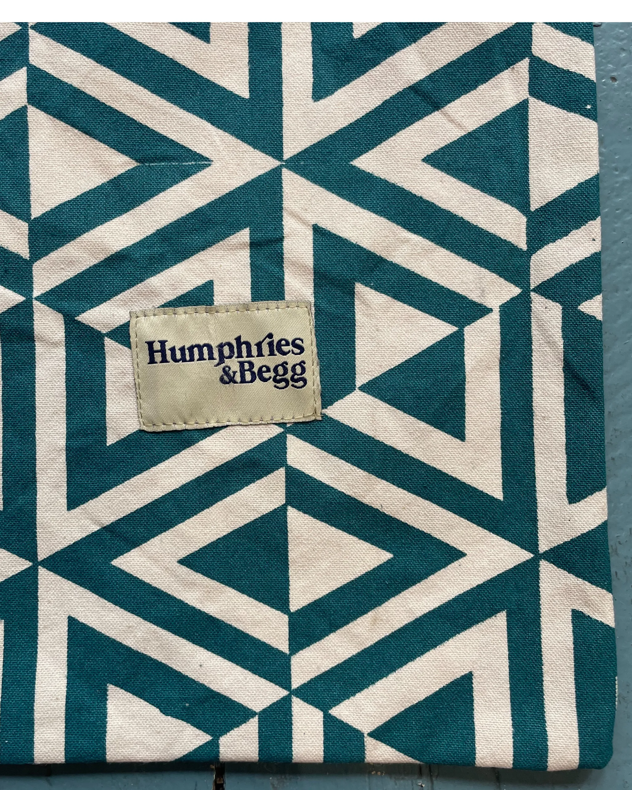 Giant Tote Bag in 'Teal Honeycomb'