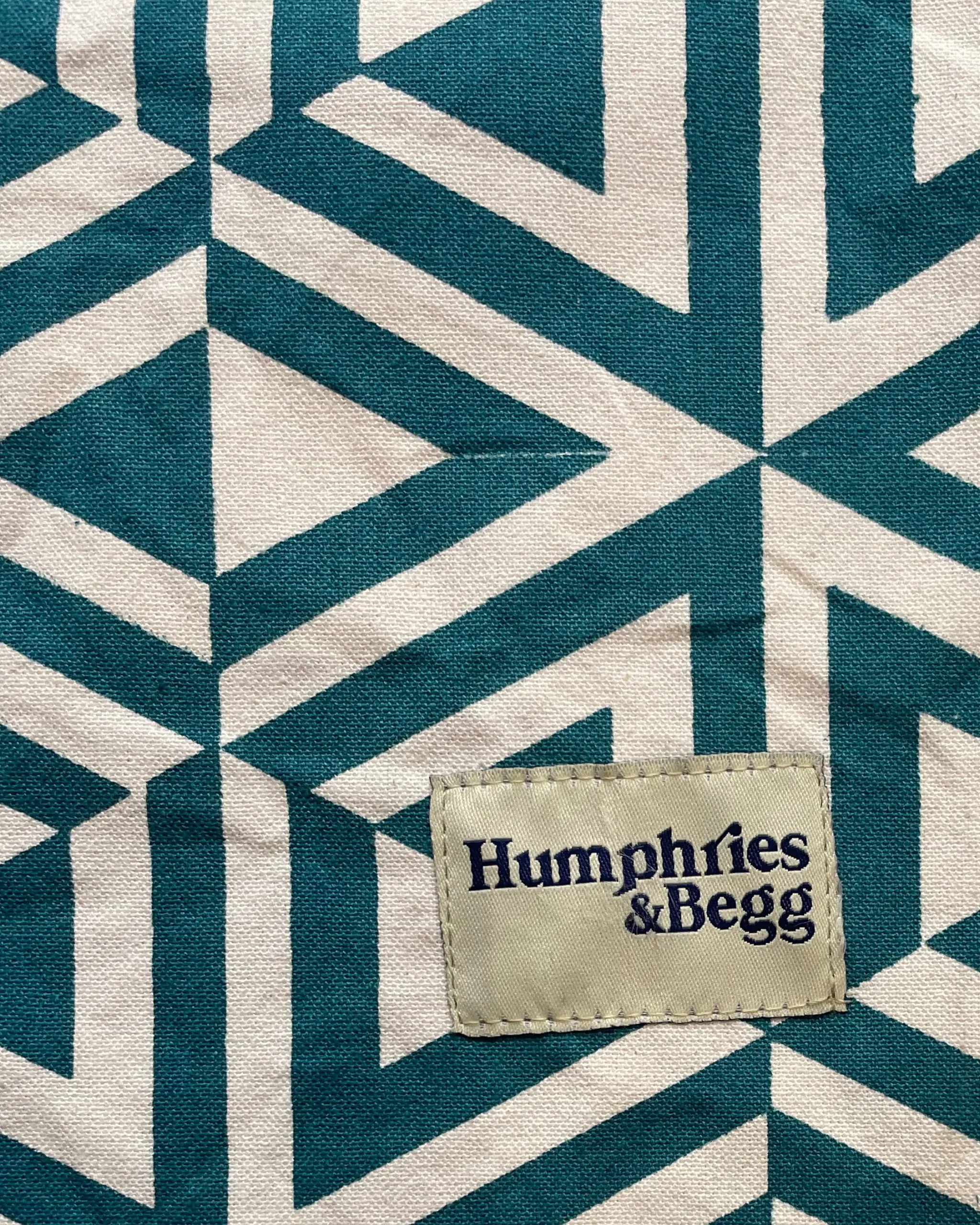 Giant Tote Bag in 'Teal Honeycomb'