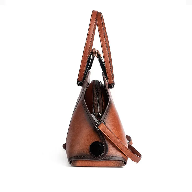 Handmade Womens Genuine Leather Handbags Small Crossbody Purse For Women