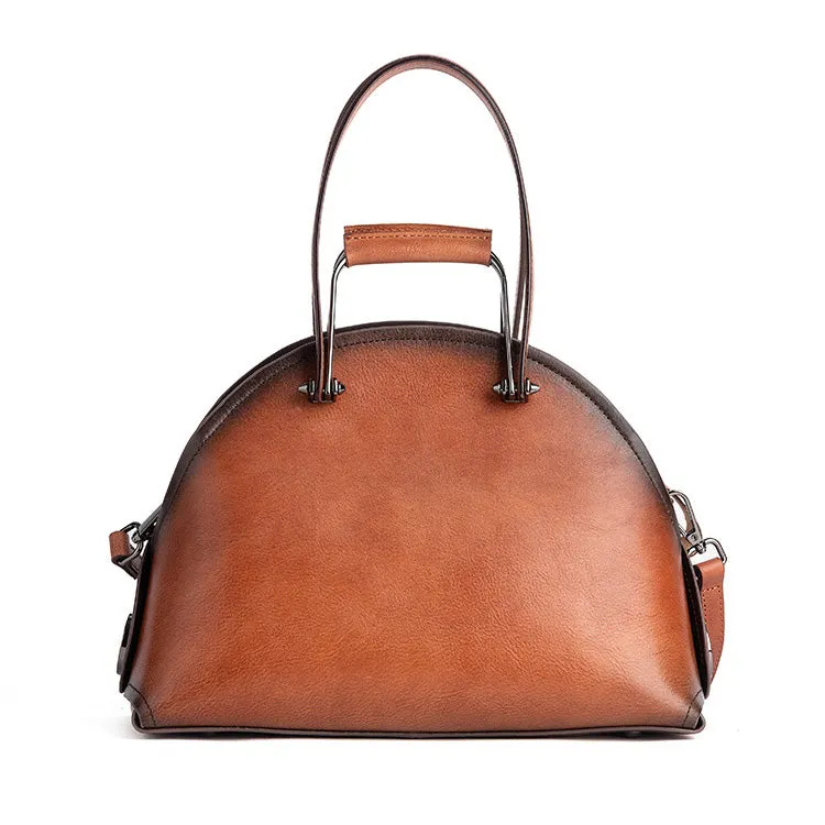 Handmade Womens Genuine Leather Handbags Small Crossbody Purse For Women