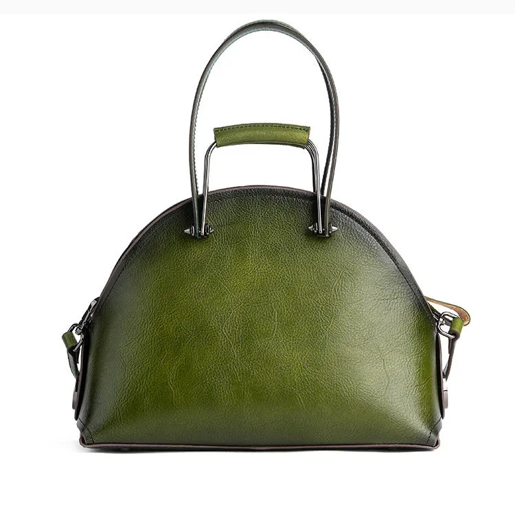 Handmade Womens Genuine Leather Handbags Small Crossbody Purse For Women