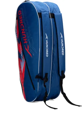Hundred Court Vertex Badminton Kit Bag (Blue) (Size - M/30 L)