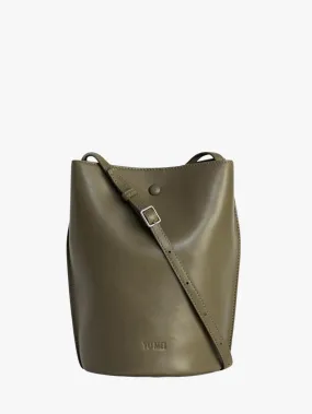 Leather Crossbody Bucket Bag