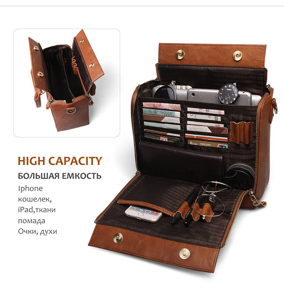 LovelyRLovely Leather Multi-Pocket Bag