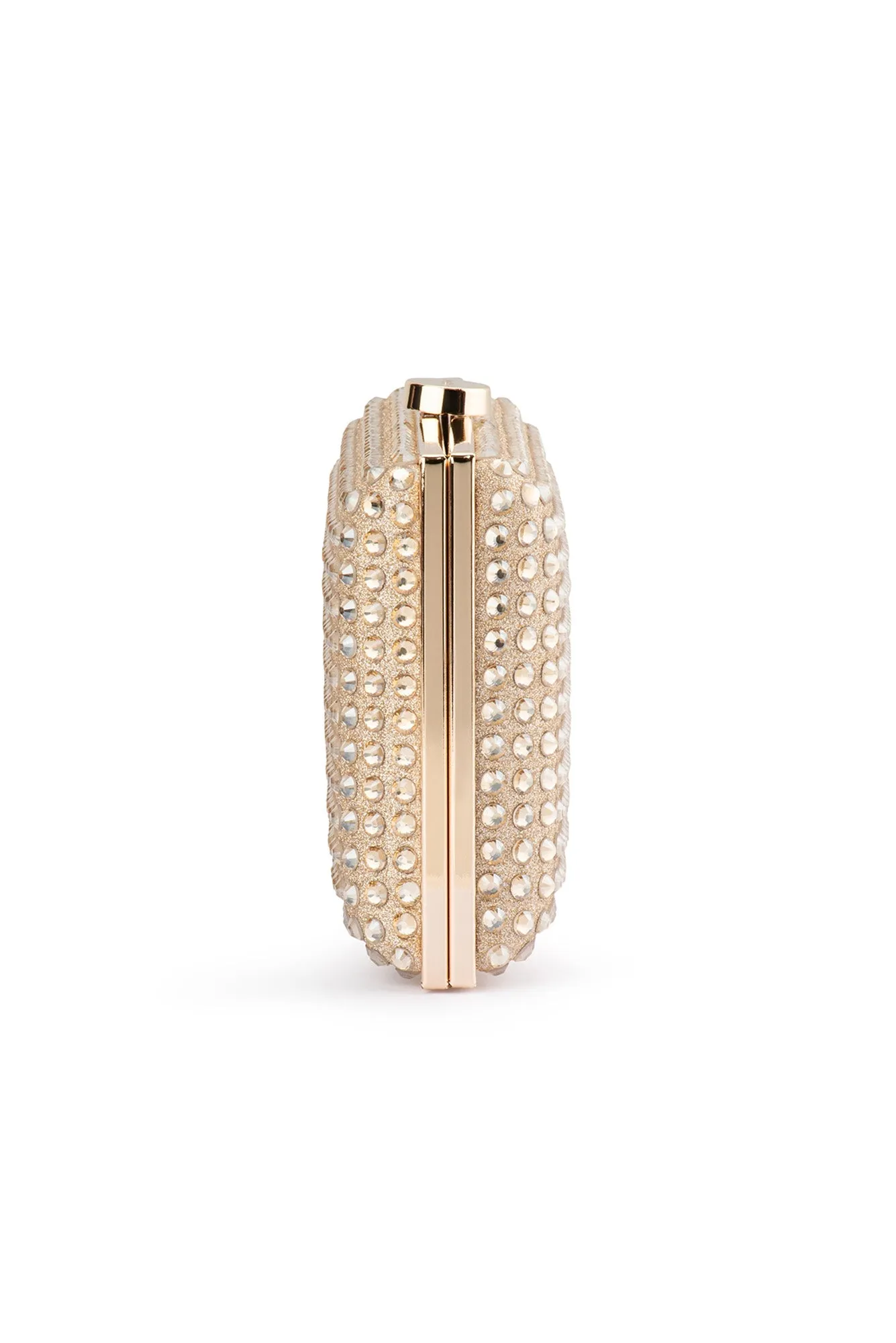 Manuela Gold Diamonte Clutch