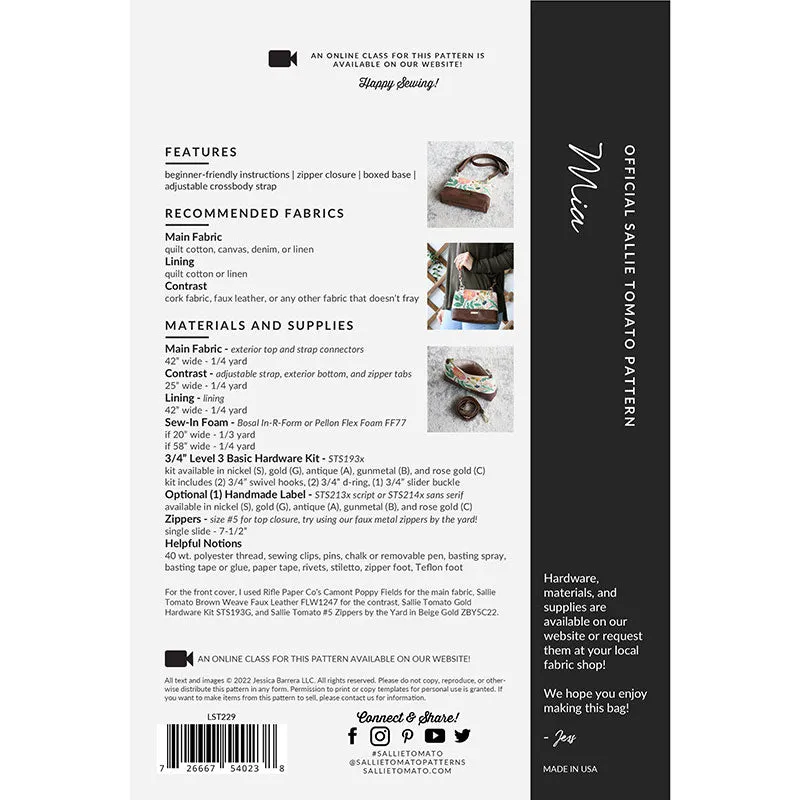 Mia Bag Kit - Surface Cork Rum Raisin