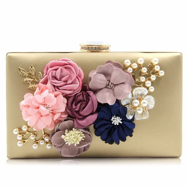 Milisente 7 Colors Women Clutch Lady Flower Day Clutches Female Wedding Purses
