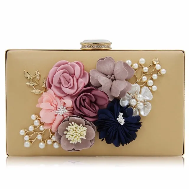 Milisente 7 Colors Women Clutch Lady Flower Day Clutches Female Wedding Purses