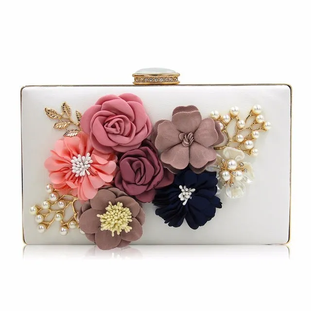 Milisente 7 Colors Women Clutch Lady Flower Day Clutches Female Wedding Purses