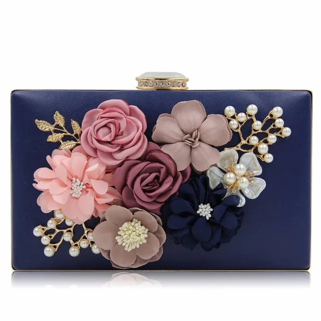 Milisente 7 Colors Women Clutch Lady Flower Day Clutches Female Wedding Purses