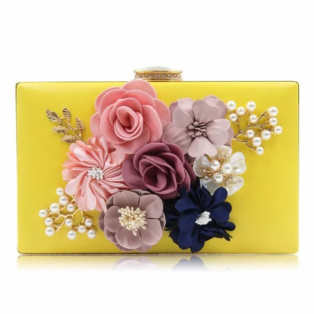 Milisente 7 Colors Women Clutch Lady Flower Day Clutches Female Wedding Purses