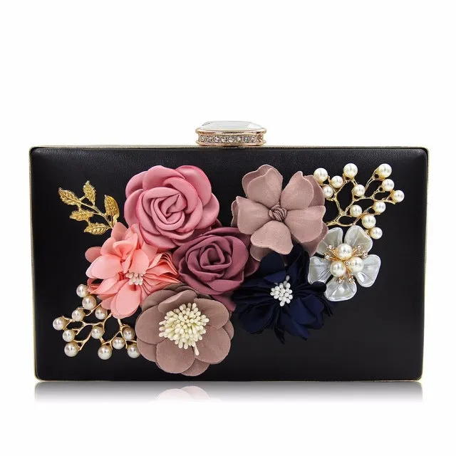 Milisente 7 Colors Women Clutch Lady Flower Day Clutches Female Wedding Purses