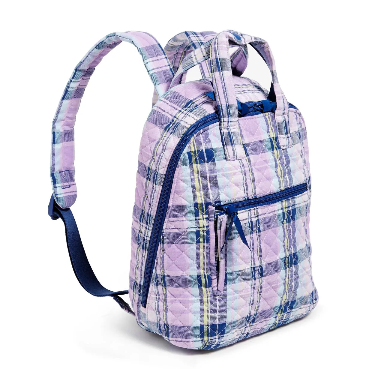 Mini Totepack Bag - Amethyst Plaid
