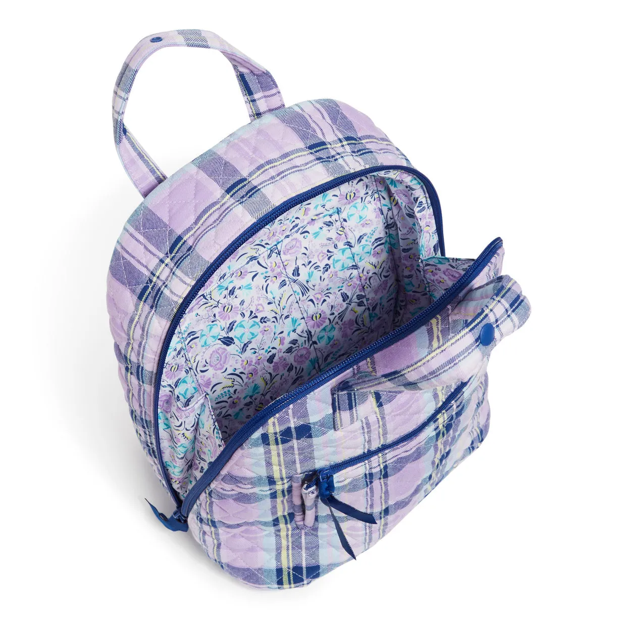 Mini Totepack Bag - Amethyst Plaid
